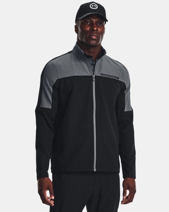 Under Armour Storm Windstrike Full-Zip Golf Jacket - Black Under Armour Storm Windstrike Full-Zip Golf Jacket - Black